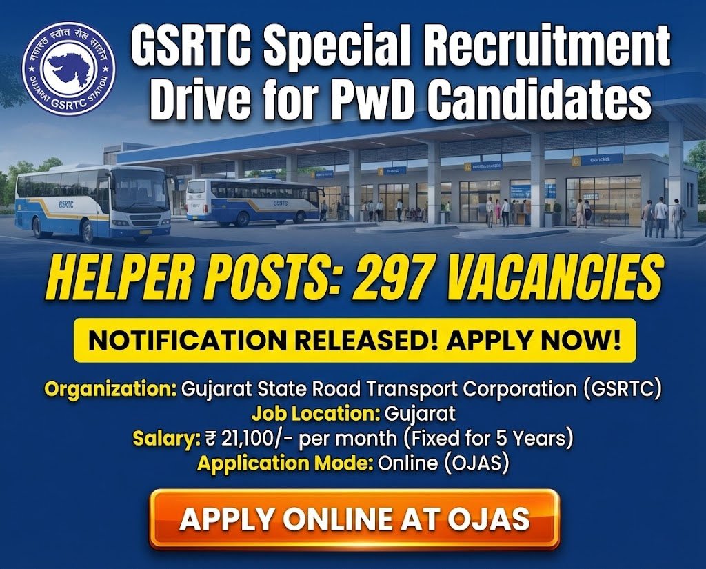 GSRTC Helper Recruitment 2026