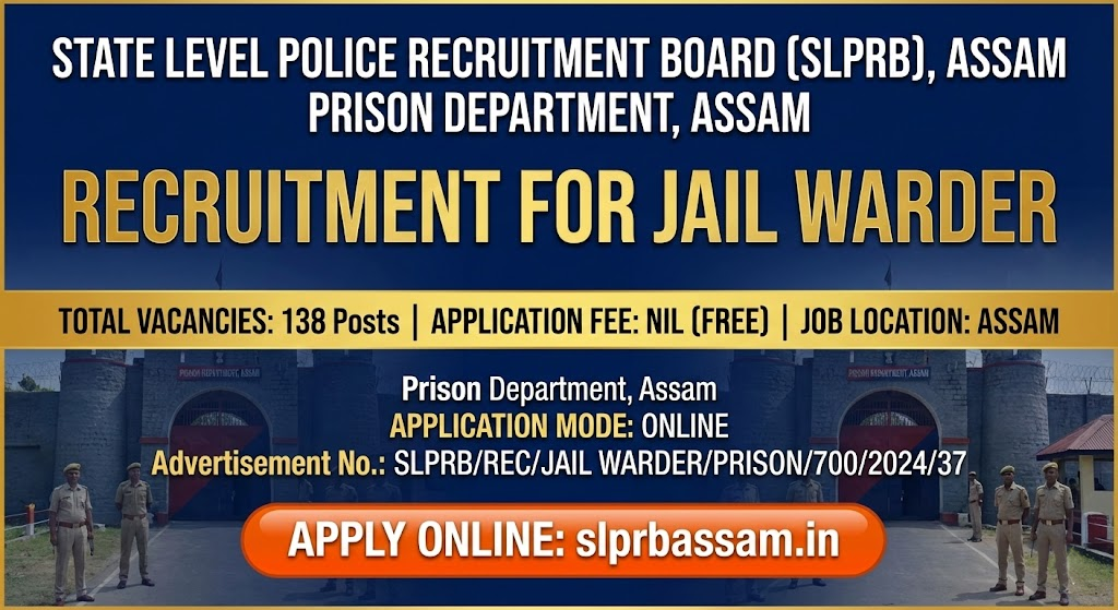 Assam Police Jail Warder Recruitment 2026