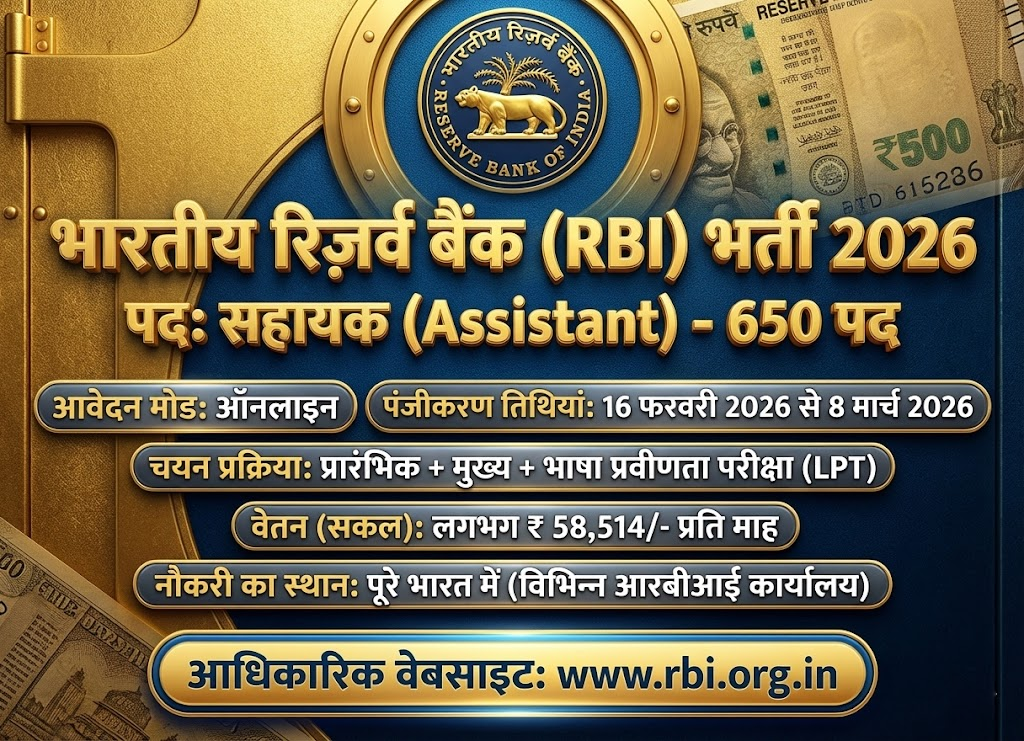 RBI Assistant Recruitment 2026