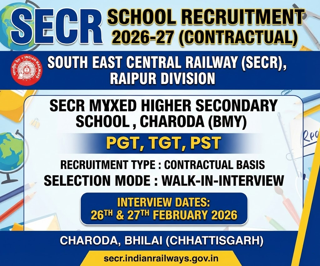 SECR Teacher Recruitment 2026