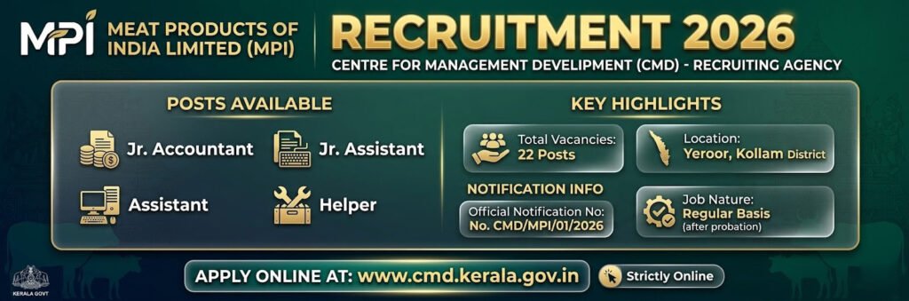 MPI Recruitment 2026 Notification Out