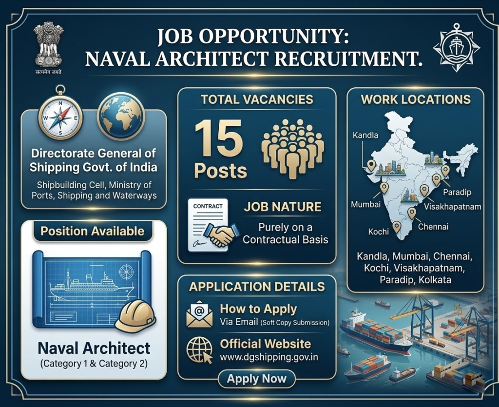 DG Shipping Recruitment 2026 - Apply Online