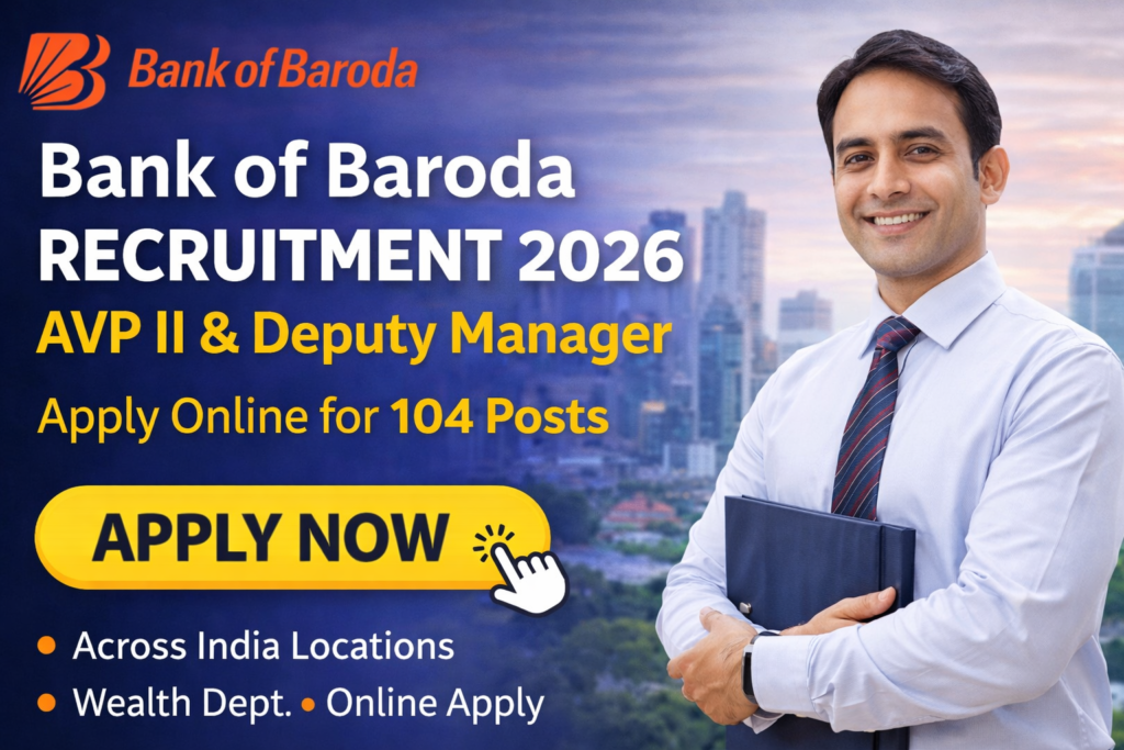 Bank of Baroda 104 Vacancy 2026