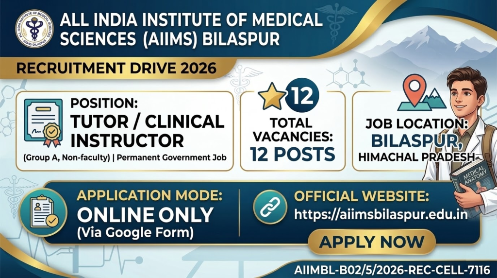 AIIMS Bilaspur Recruitment 2026