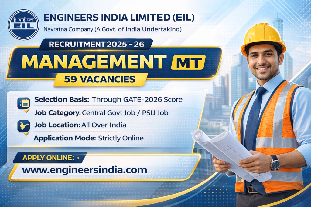 EIL Recruitment 2026 Notification Out