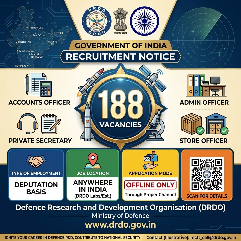 DRDO Recruitment 2026 Notification Out 