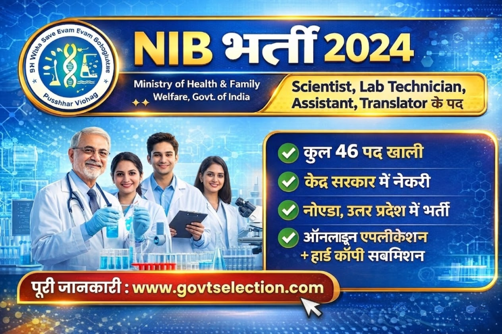 NIB Recruitment 2026 Official Notification Out