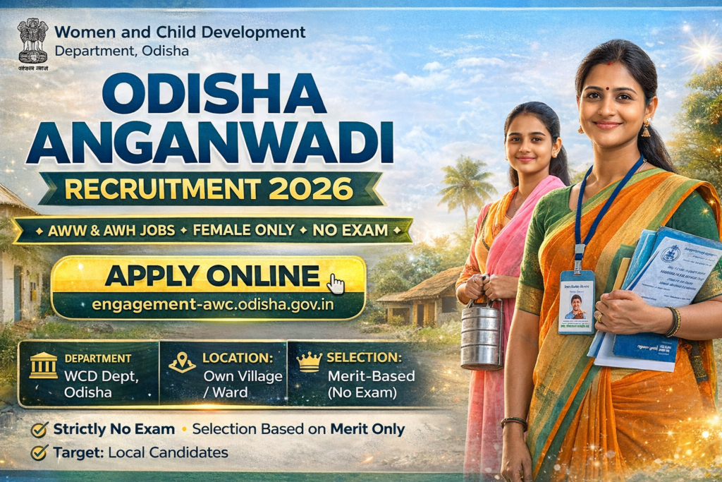 Odisha Anganwadi Recruitment 2026 OUT