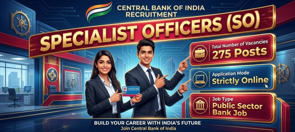 Central Bank of India SO Recruitment 2026