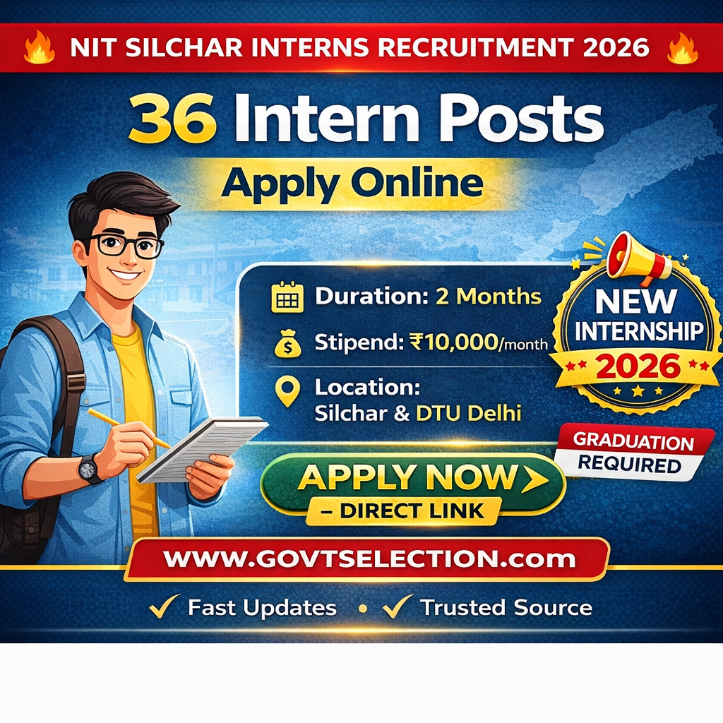 NIT Silchar Intern Vacancy 2026