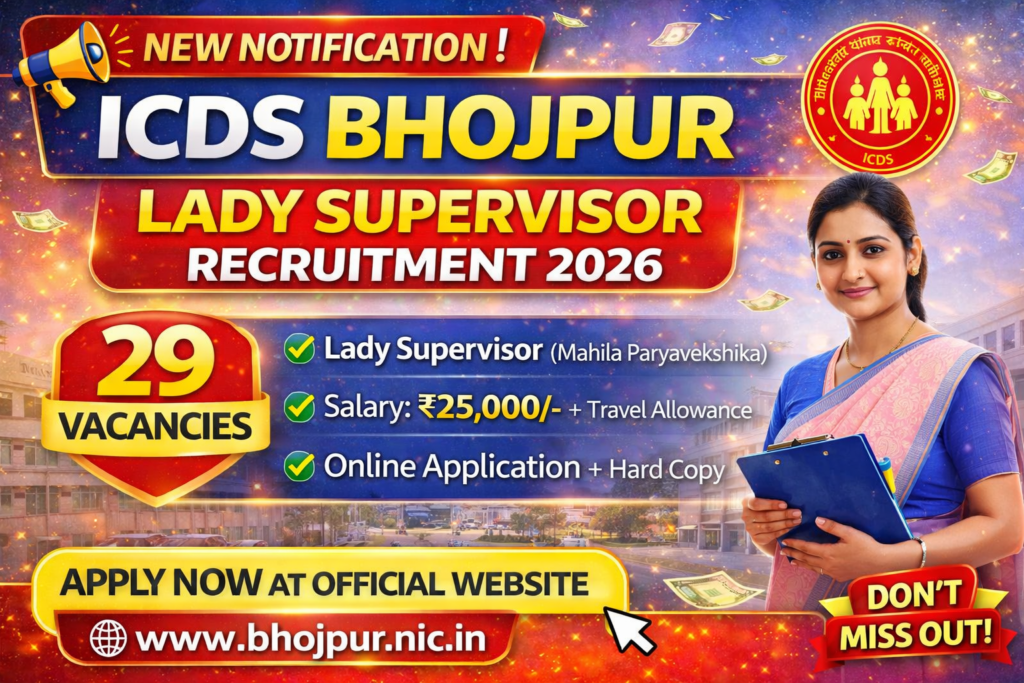 ICDS Bihar Lady Supervisor Recruitment 2026