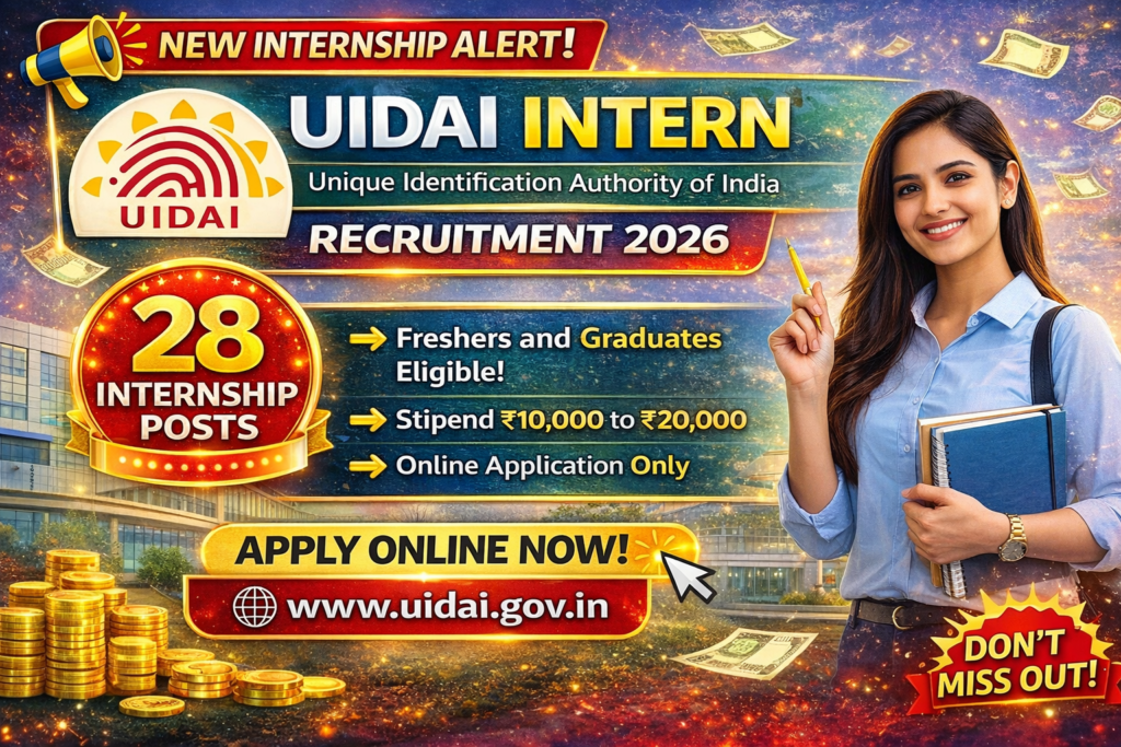 UIDAI Intern Recruitment 2026
