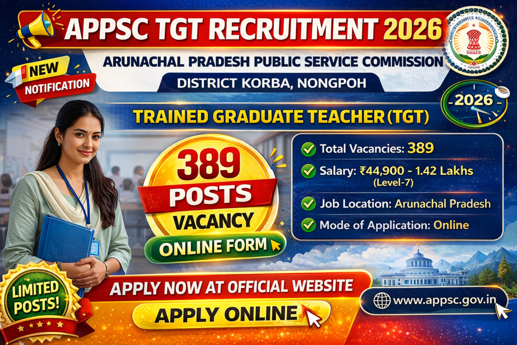APPSC TGT Recruitment 2026 OUT