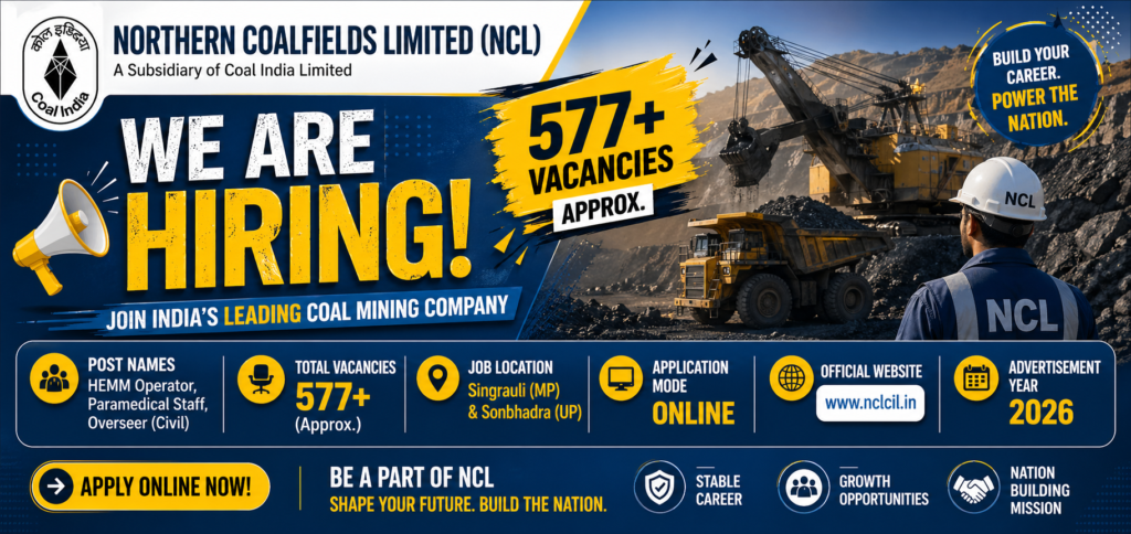 NCL Recruitment 2026 Notification – Apply Online