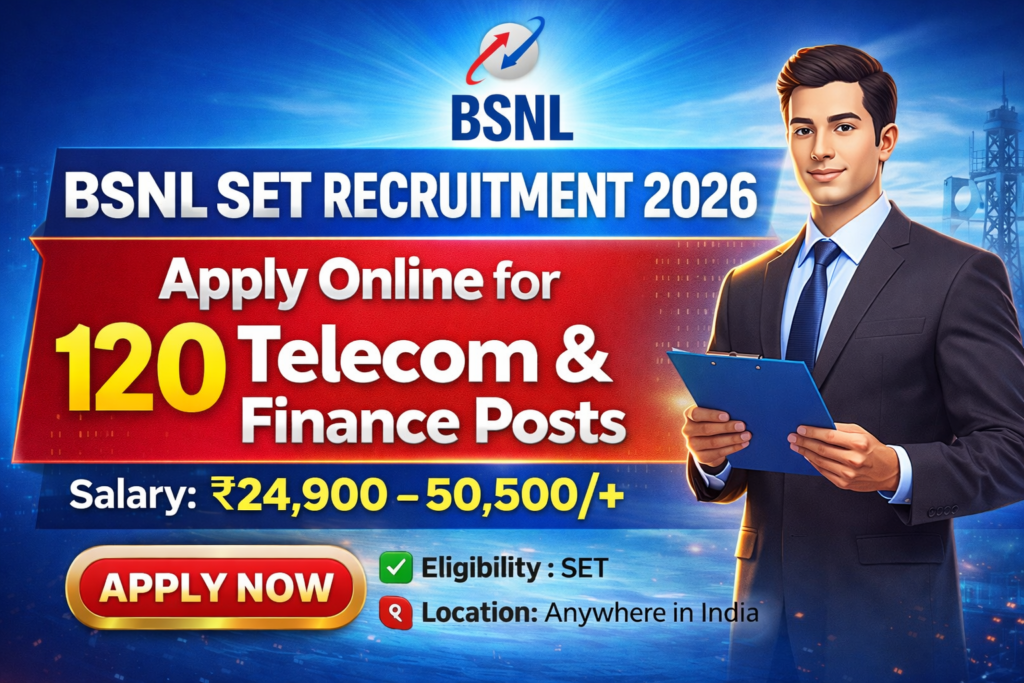 BSNL SET 2026 Online Form